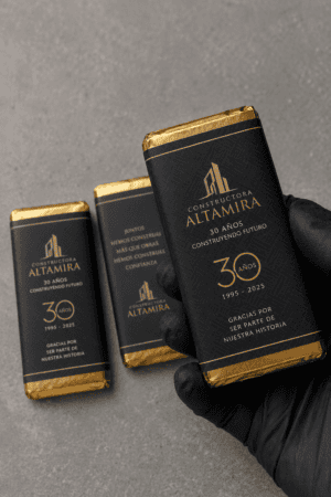 Pieza Cacao· Tabletas de chocolate personalizadas para empresas