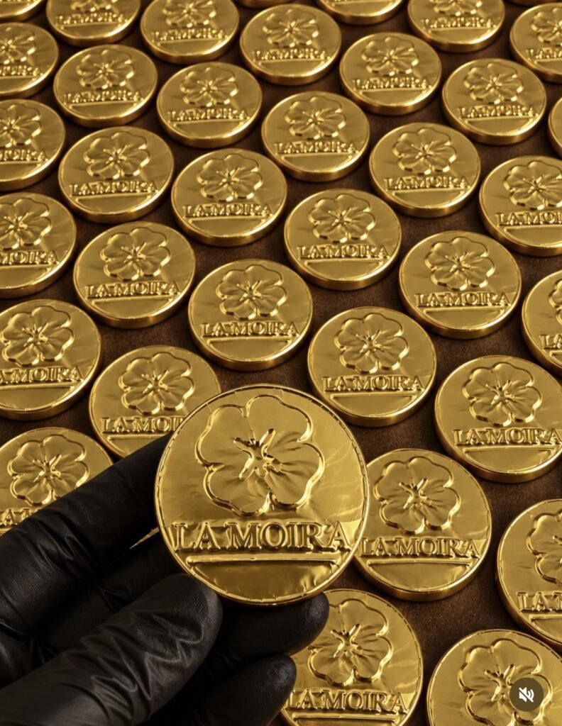 Relieve Cacao · Monedas de chocolate personalizadas para empresas