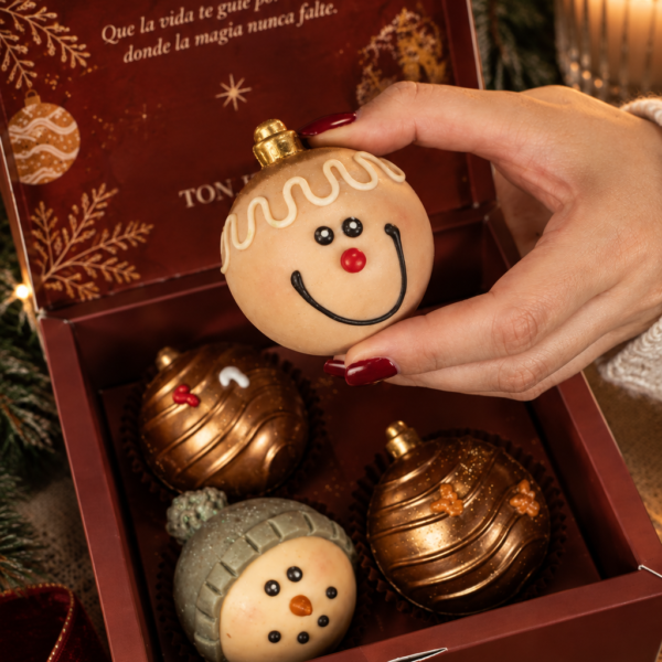 Noche de Invierno — Caja de 4 Chocobombas Navideñas