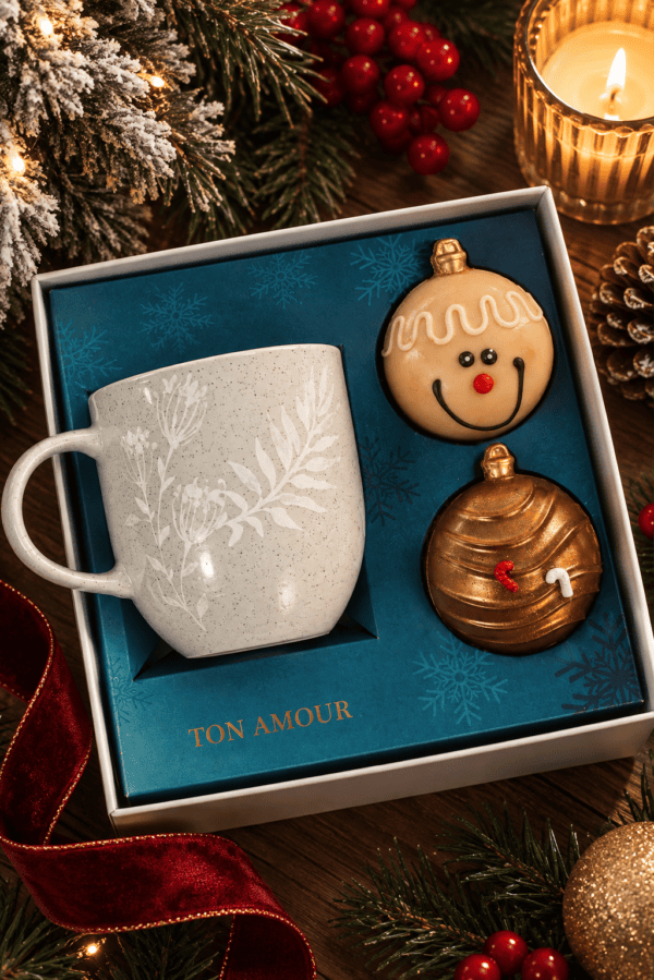  Dúo Invierno — Kit de Mug con Chocobombas Navideñas