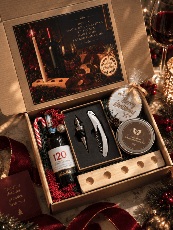 Noël Réserve — Caja Navideña de Vino y Chocolate