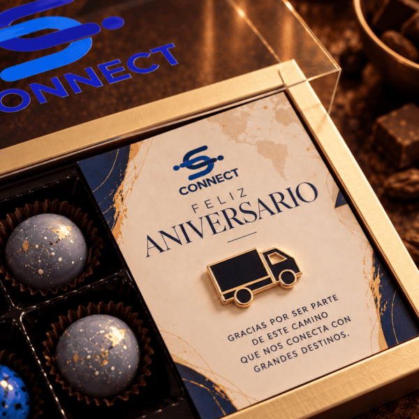 ChatGPT Image 27 sept 2026, 08_27_28 Conecta | Bombones de chocolate y pin personalizado para empresa
