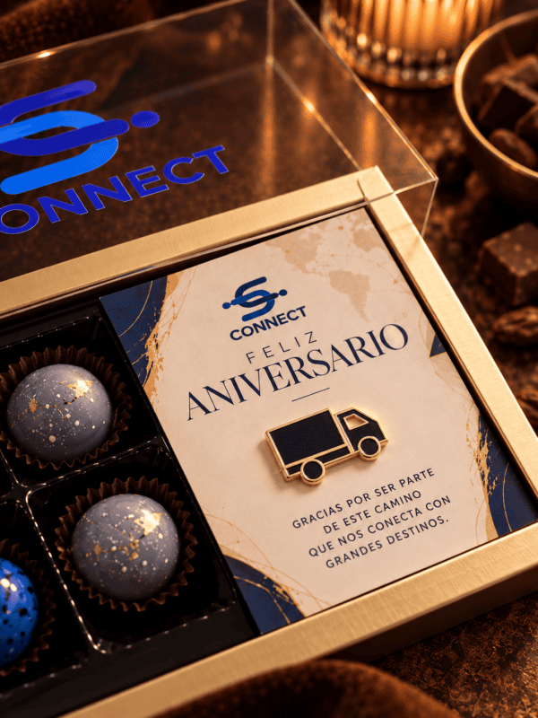 ChatGPT Image 27 sept 2026, 08_27_28 Conecta | Bombones de chocolate y pin personalizado para empresa