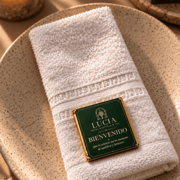 Bienvenida de lujo en el spa Petit signature | chocolates personalizados